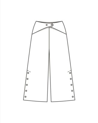 burda symönster dambyxor med hög midja 6032B 