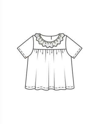 burda symönster baby söt blus