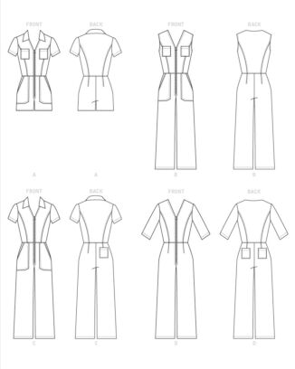 McCalls Symönster för damoverall #M7908 storlek 32-40