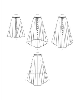 Simplicity Symönsterl med varierande fåll #9787 storlek 56-64