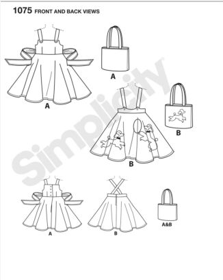 Simplicity 1075 - Kjol Vintage - Barn