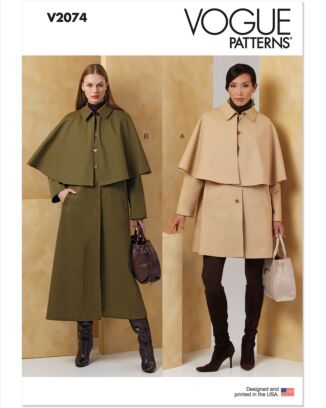 Vogue Symönster damkappa #V2074.A storlek S-XXL